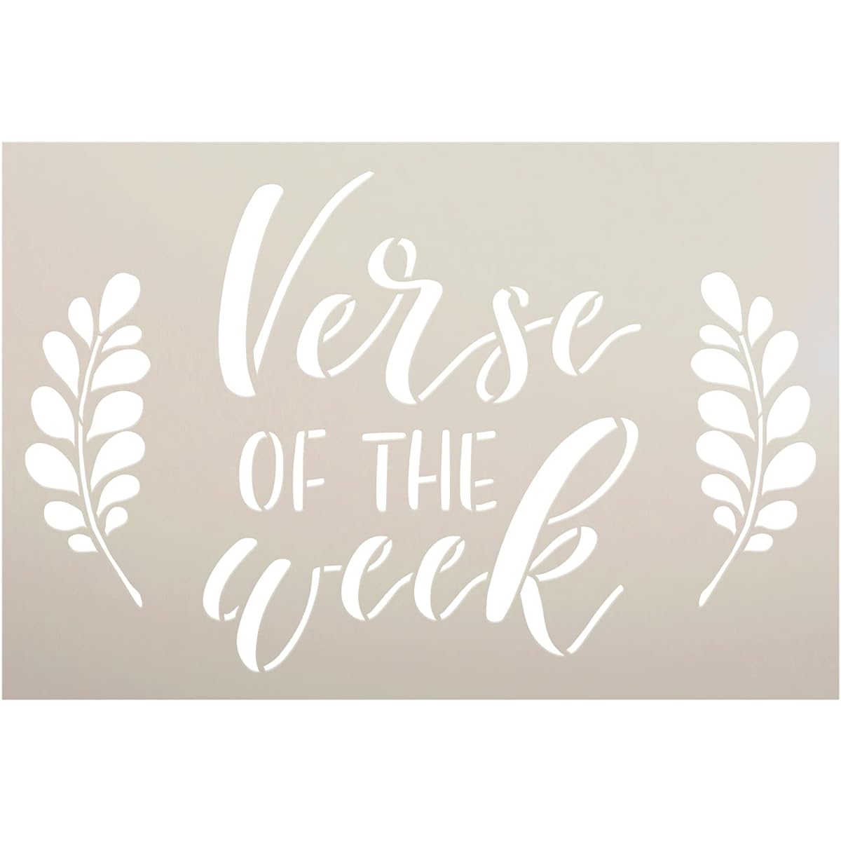 StudioR12 Verse of the Week Stencil - Choose Your Size - Made in the USA - Craft DIY Religious Faith Home Decor | Paint Church Word Art Wood Signs | Reusable Mylar Template (8 x 12 Inch)