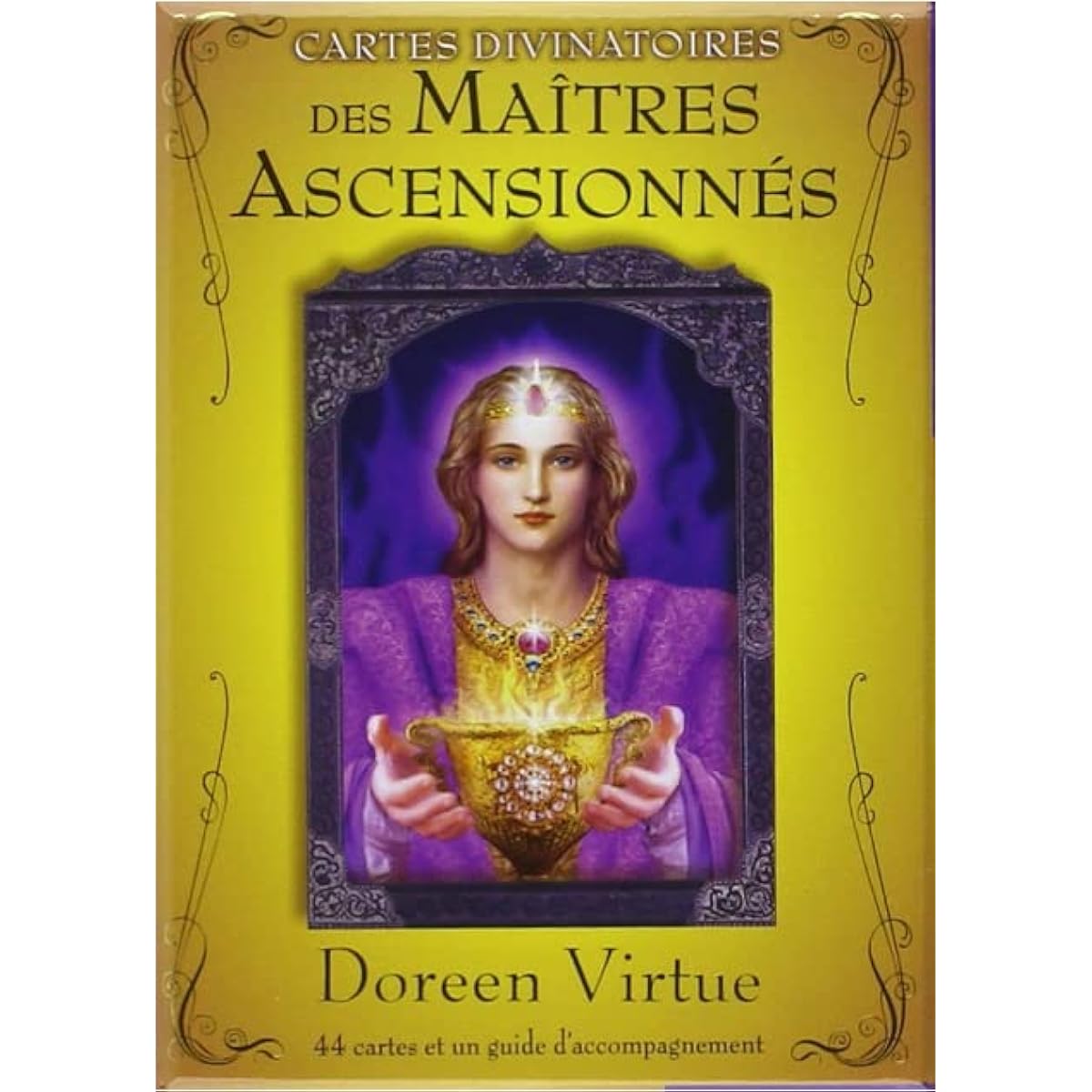 Ascended Masters Oracle Cards, French version, authentic, unopened, gold frame, Japanese translation support manual included, Doreen Virtue
