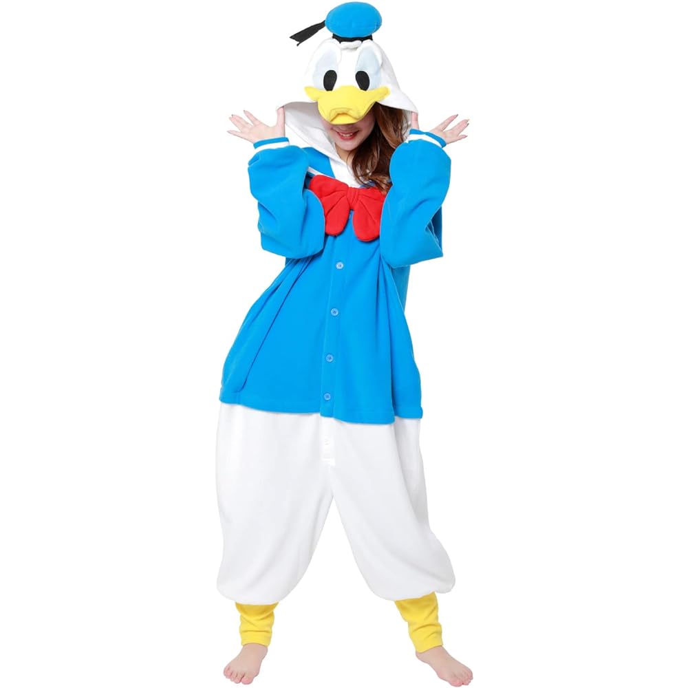 SAZAC Character Fleece Kigurumi One Size Fits Most Disney Donald Duck