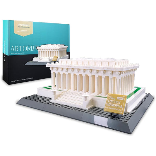 ArtorBricks Architecture Lincoln Memorial Large Collection Building Set Model Kit Gift for Adults Compatible with Lego (973 Pieces)