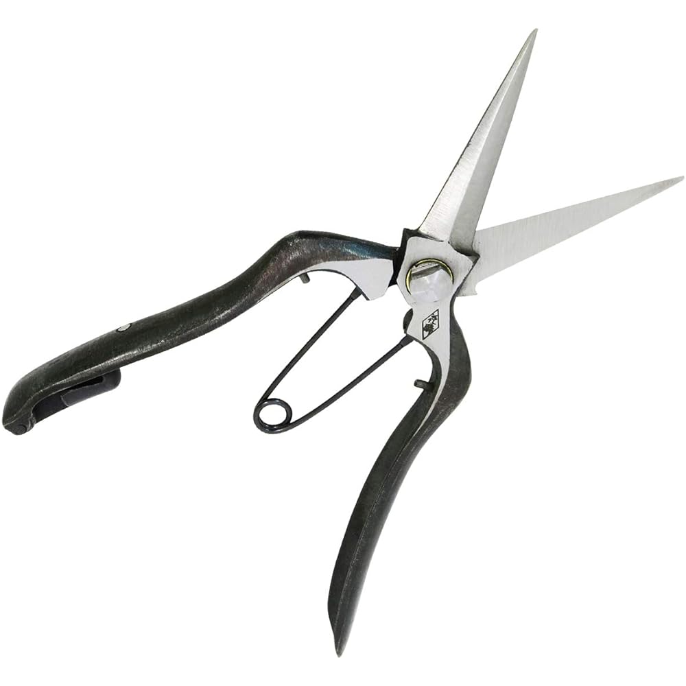 KONYO Hanasui professional bud cutting scissors with gold clasp 30563 200mm Body: Depth 2.1cm Body: Height 20.5cm Body: Width 5cm
