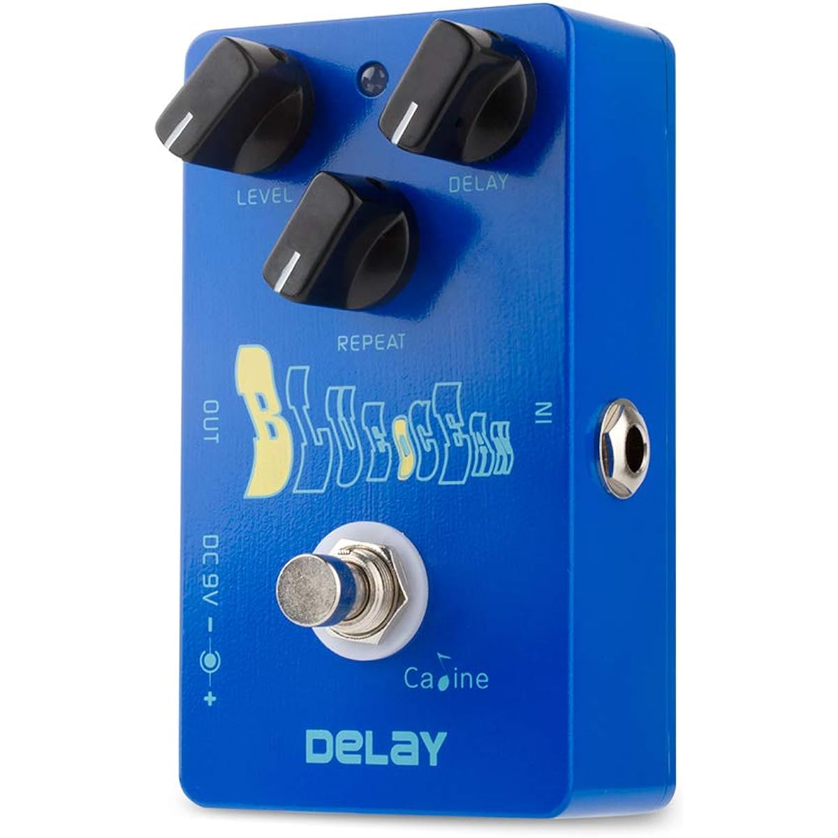 Caline Electric Guitar Effect Pedal Digital Delay True Bypass Bass Guitar Effect Pedal with Aluminum Alloy Housing Blue Ocean CP-19