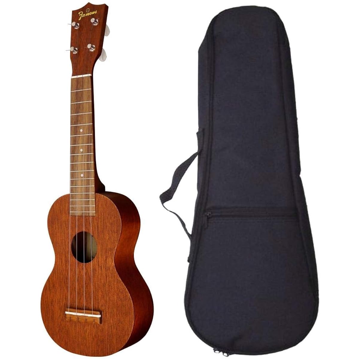 Famous FS-1 (with cushioned bag) [New specifications] Famous domestic standard ukulele beginner's set