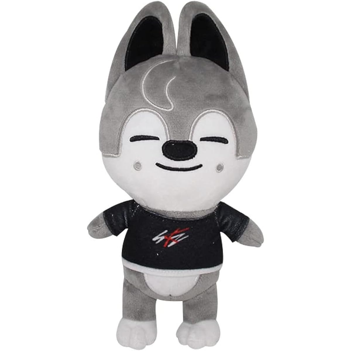 Skzoo Plush Toy Cute Stuffed Animal Soft Plush Toys Gifts for Kids Children (7.8 Inch) (Grey Wolf)