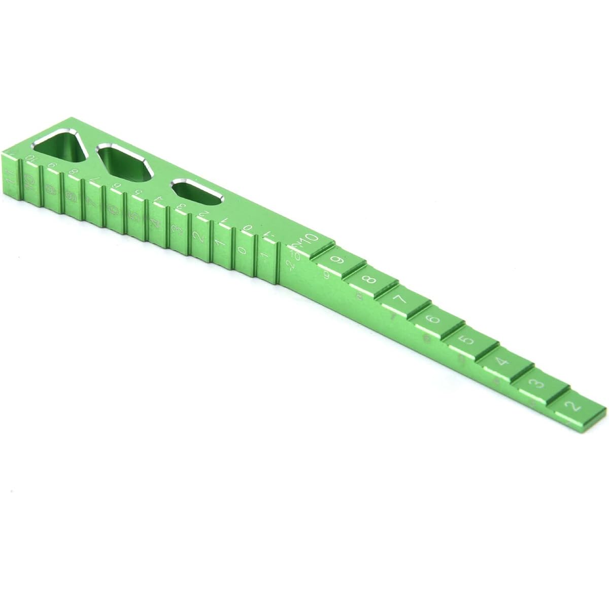 LAFEINA Radio Control Model Car Height Drop Gauge Adjuster Ruler 1/10 1/8 1/16 1/14 RC Touring Car Drift Car (Green)