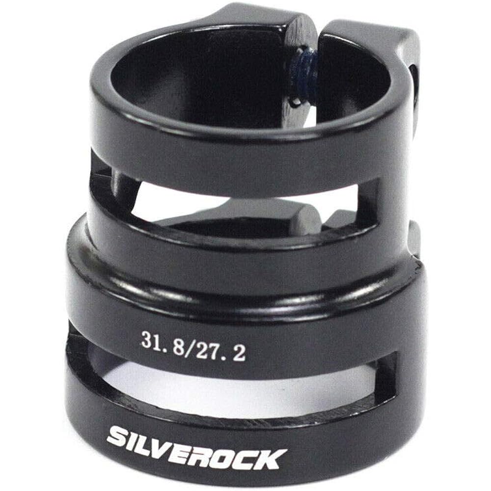 Silverock Seatpost Clamp Seat Clamp Dual Size Black 31.6/34.9mm