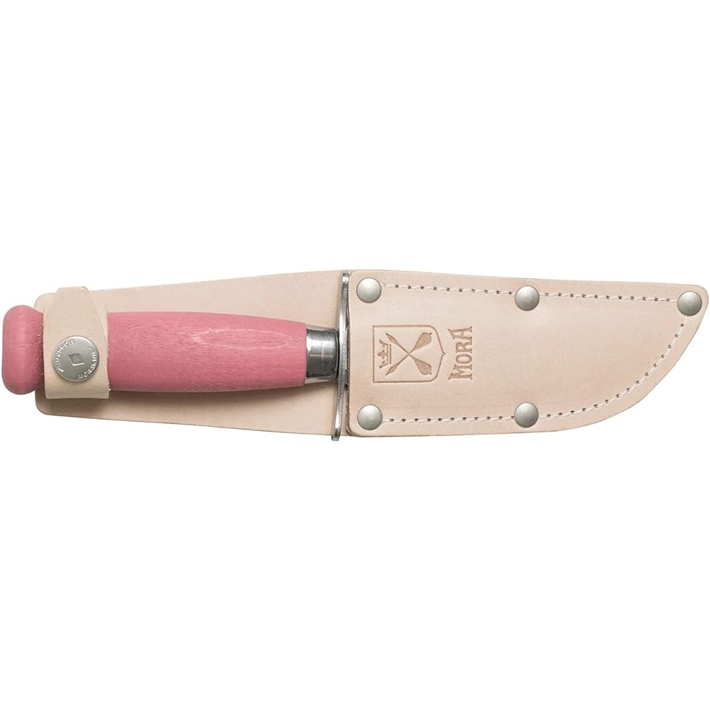 Morakniv Scout 39 Safe Stainless Steel Kids Knife Safe Design (Lingonberry)