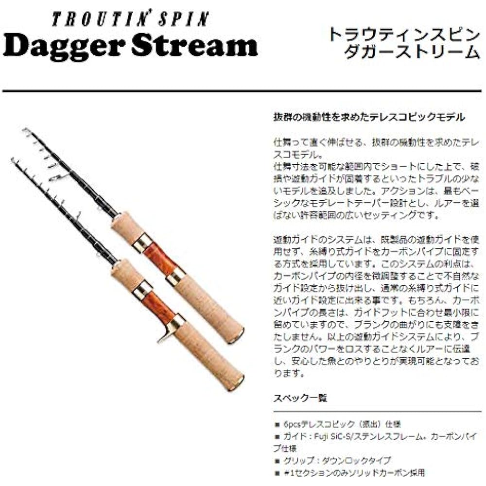 SMITH LTD Troutin Spin Dagger Stream DS-TE