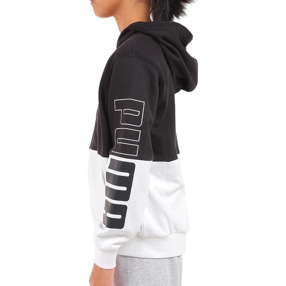 [PUMA] Fleece Fleece Sweatshirt Parka Sweatshirt POWER Color Block Hooded Jacket TR 678571 Boys