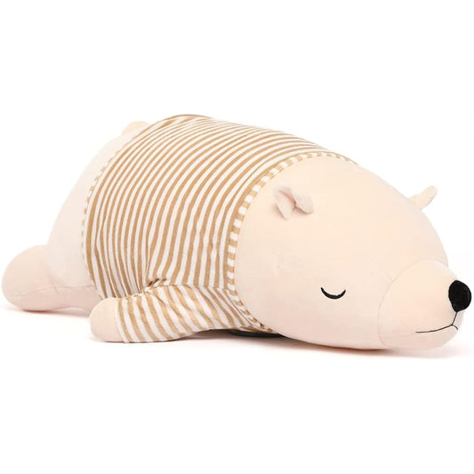 Tezituor Large Polar Bear Stuffed Animal, 28 Inch, Cute Polar Bear Plush Toy, Soft Stuffed Bear, Cuddly Pillow, White