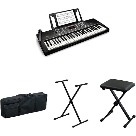888M Alesis Melody 54 Keyboard + Kikutani KBB-M Keyboard Bag + Kikutani KS-29 BLK Keyboard Stand + Kikutani KB-60 BLK Keyboard Bench Set