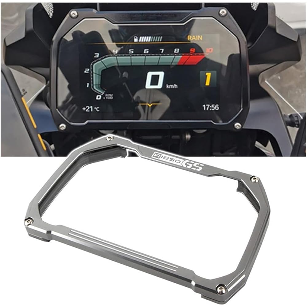 Motorcycle Instrument Frame B&mw GS R1250GS R1200GS Adventure LC ADV Meter Frame Cover TFT Anti-Theft Screen Protector CNC Instrument Guard (Color : 1)