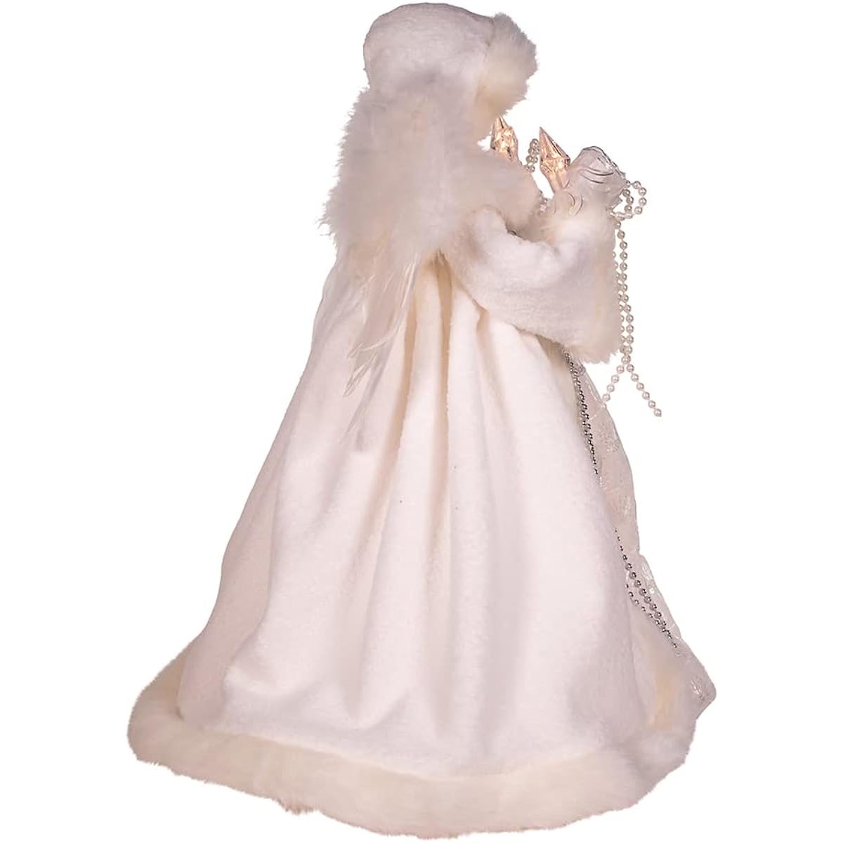 UL 10 Light 14" White Angel Tree Topper