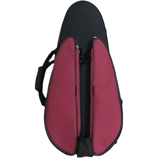Violin Case Violin Foam Oxford Cloth Velvet Interior Portable Bag Violin Case (Color: Red, Size: 3/4)