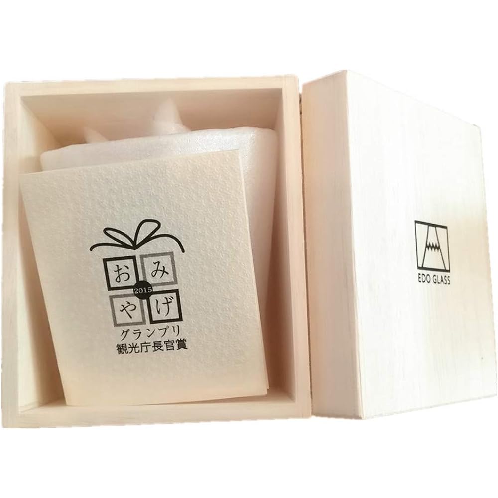 Mother's Day Mt. Fuji Glass Rocks Glass Set of 2 Tajima Glass Authentic Ready to Deliver