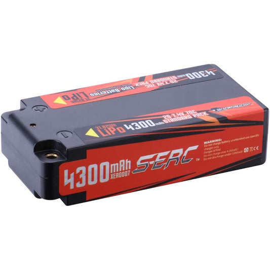 SUNPADOW 2S 7.4V Mini Lithium Battery 4300mah Hard Case 4mm Jack Plug Suitable for Various RC Remote Control Car Models. TAMIYA 1/10 Subaru WRX STI 24 Hours Nurburgring 4WD TT-02 Kit TAM58645A