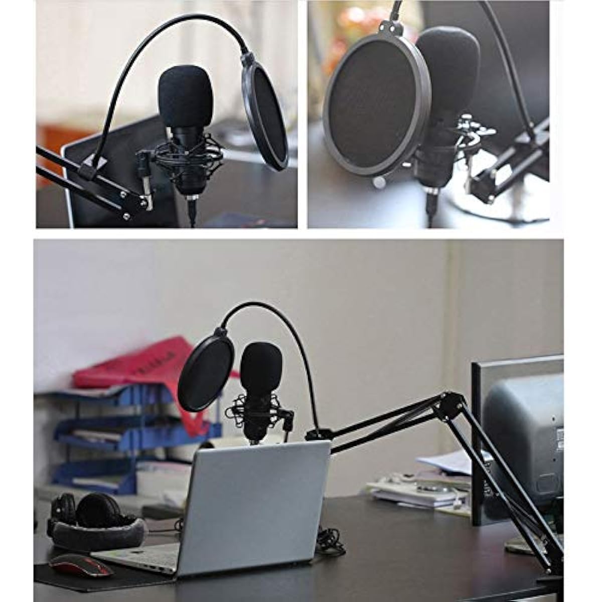Microphone New Live Sound Card Microphone Set Voice Changer Multi-Function USB Audio Interface Intelligent Volume Live Broadcast Microphone (Style One)