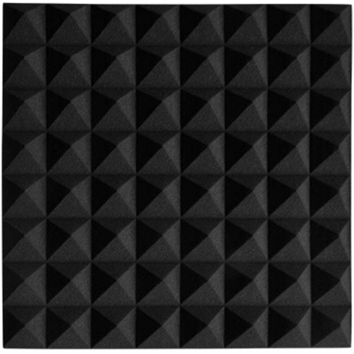 Anti-Noise Drum Room Soundproofing Foam Panels, Industry Noise Reduction Acoustic Panels Bedroom Living Room Acoustic Room Treatment Household Products (Red) (Black)