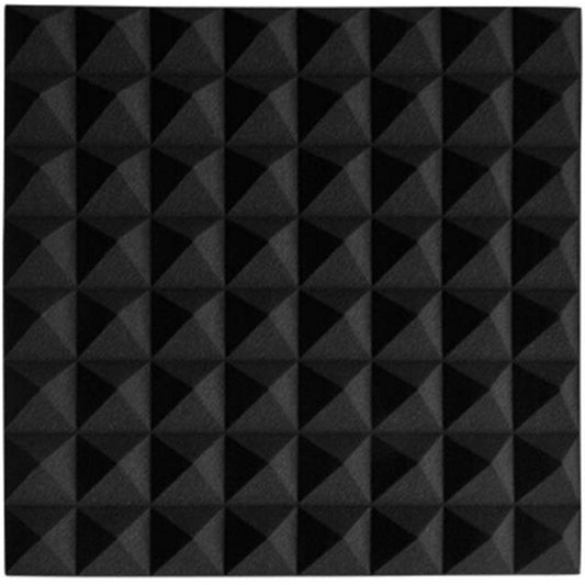 Anti-Noise Drum Room Soundproofing Foam Panels, Industry Noise Reduction Acoustic Panels Bedroom Living Room Acoustic Room Treatment Household Products (Red) (Black)
