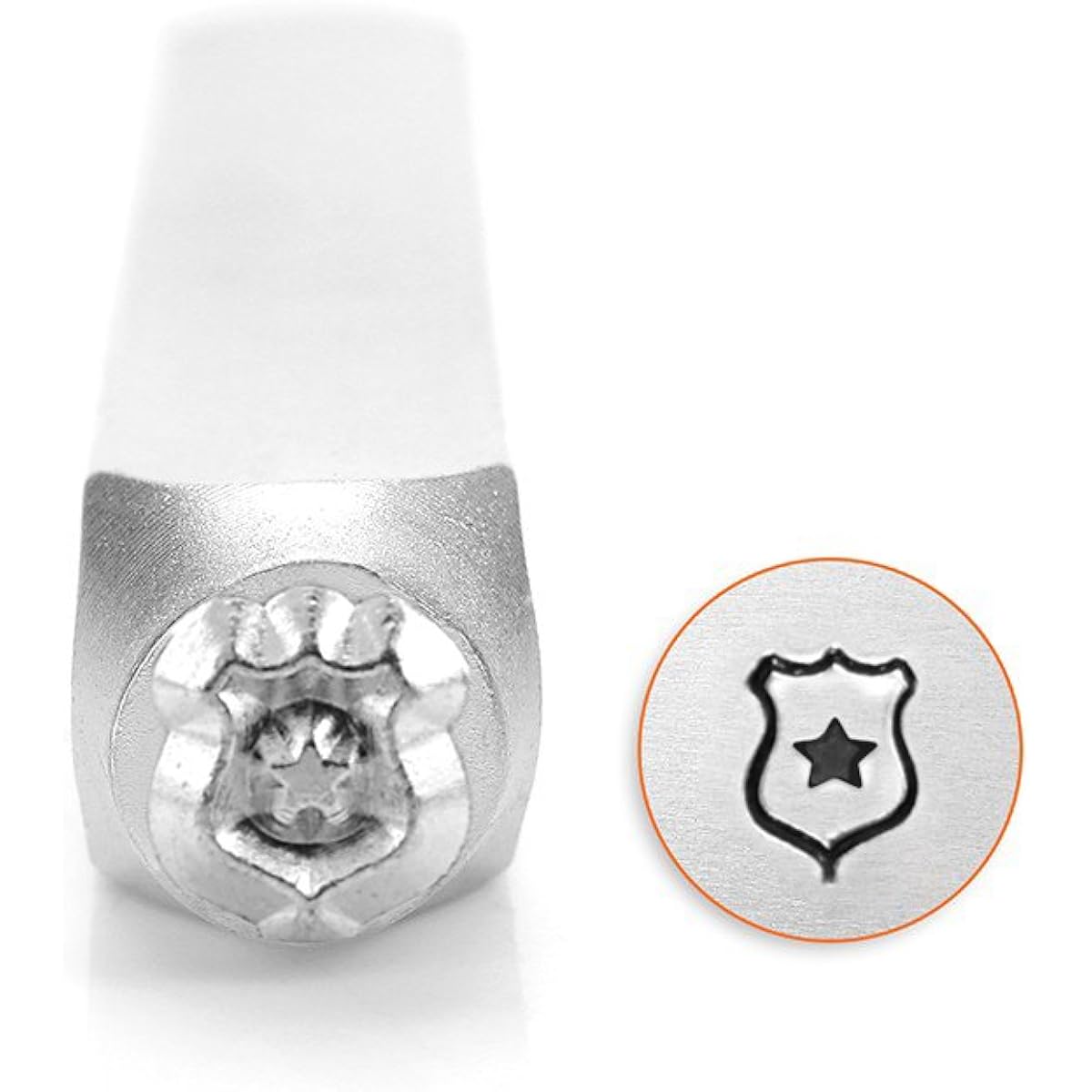 ImpressArt Police Badge Design Stamp 6mm