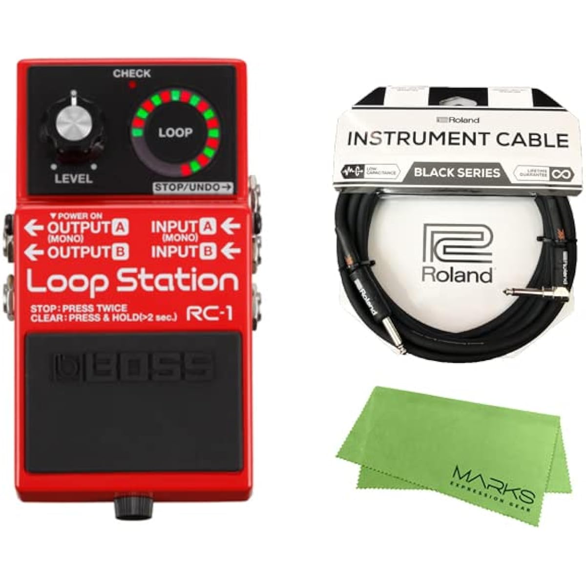 [Roland Cable + Cross Set] BOSS Loop Station RC-1
