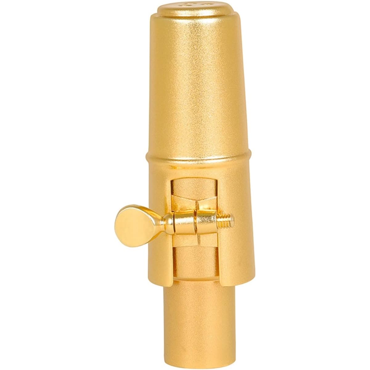 TSTS Brushed Brass Alto Saxophone Mouthpiece Set Cap Clip Storage Bag Saxophone Mouthpiece Accessories Saxophone Replacement Parts