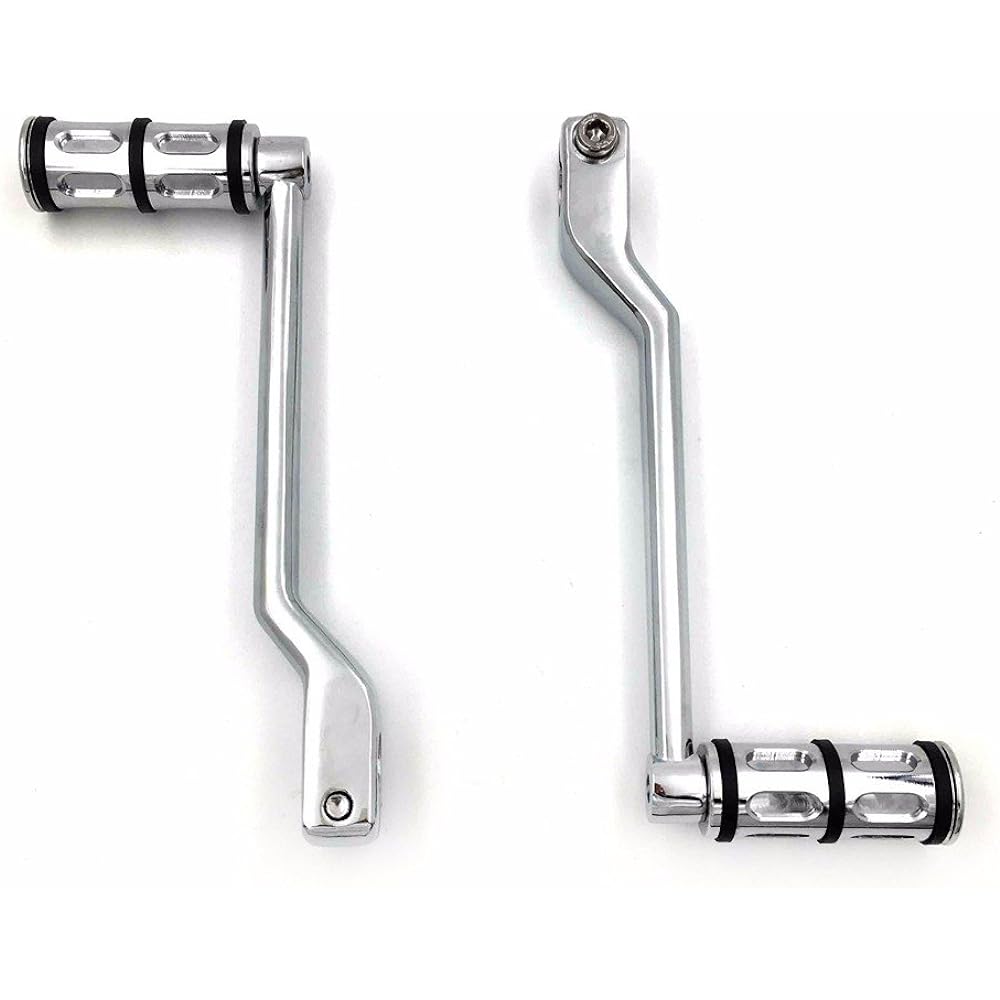 Style 101 Motorcycle Chrome Heel/Toe Shift Lever/Gear Shift Foot Lever with Footpeg Shifter Pegs for Harley-Davidson Road King Street Glide 1988-2017