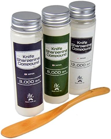 Bush Craft Knife sharpening compound set with spatula 03-05-bush-0004