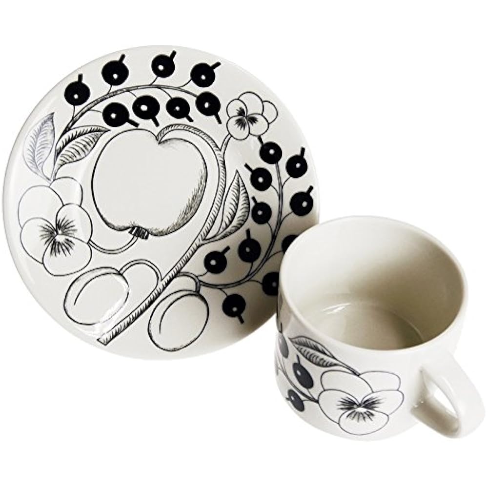 Arabia Paratissi Black Coffee Cup & Saucer 0.18L [Parallel Import] 006674/006675