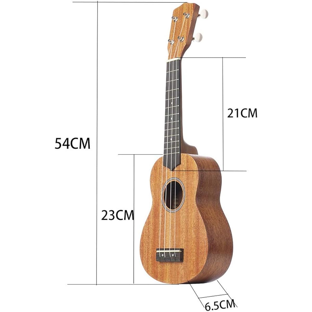 Ukulele Acoustic Ukulele Mahogany Ukulele Hawaii Guitar Natural 21inch Entry Level Ukulele (Color: Natural, Size: 21 inches)