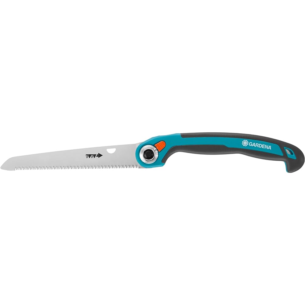 GARDENA Gardening Saw, Foldable Type, Made in Germany, Turquoise, Blade Length 20cm, 200P 8743-20