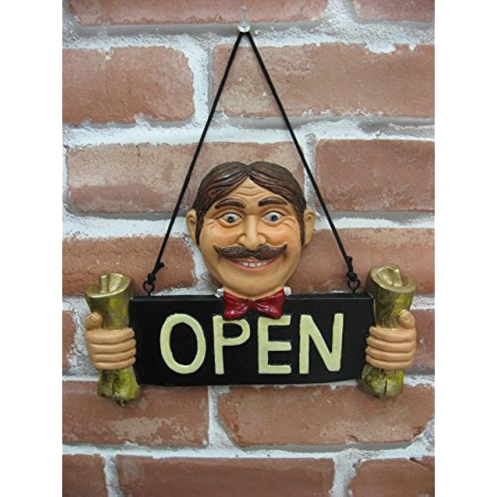 Signboard Antique Plaque OPEN&CLOSED Entrance Shop Set Cafe Restaurant Shop Sign