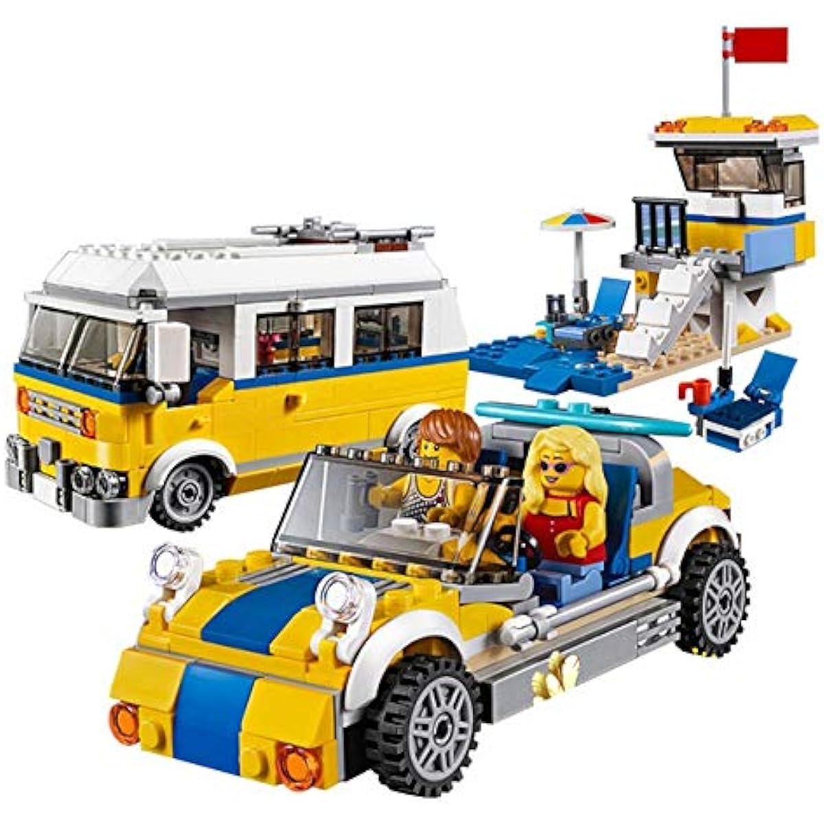 LEGO Creator 3in1 Sunshine Surfer Van 31079 Building Kit (379 Piece)