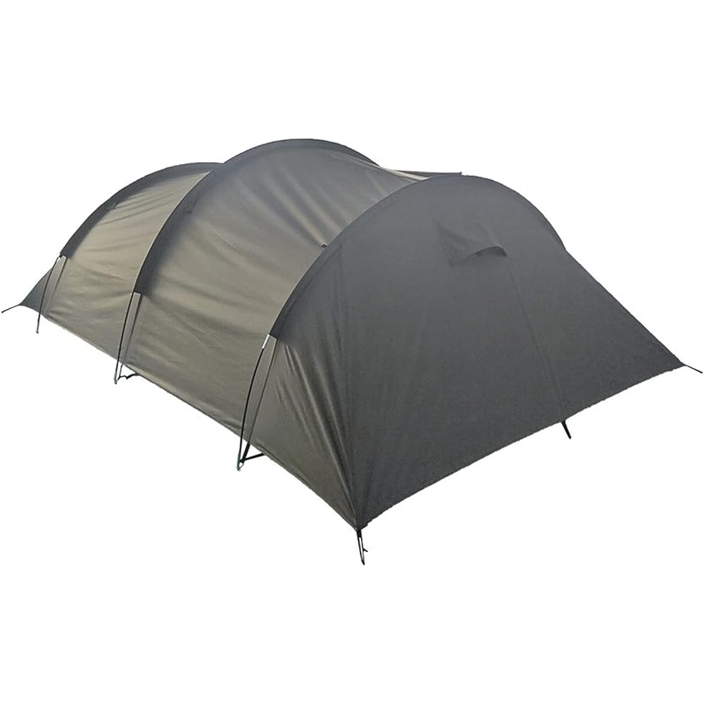 MIL-TEC 4 Person Tent Plus Luggage Storage Tent with Entrance Eaves OLIVE DRAB