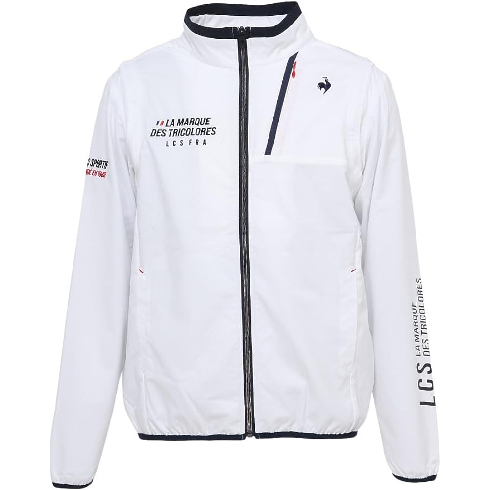 [Le Coq Sportif] Full Zip Blouson [Stretch Forcer] Standard 2WAY Water Repellent Windproof Sleeves Detachable Heat Navi Golf QGMWJK00 Men's
