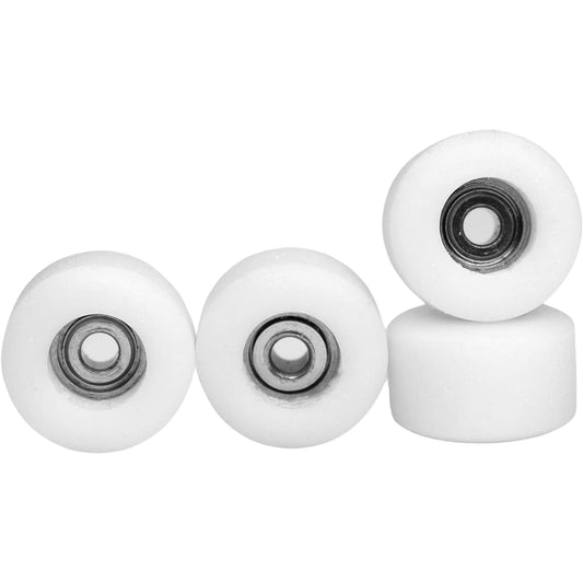 Teak Tuning Apex 71D Urethane Fingerboard Wheel Street Shape 7.7mm Diameter Ultra Spin Bearing Made in the USA White Blue Glow Color