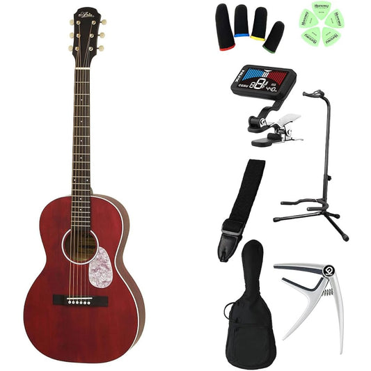 ARIA ARIA-131M UP Elementary school students can play from the 3rd grade! Kids guitar beginner set Children's acoustic guitar STRD Parlor size Matte finish Aria