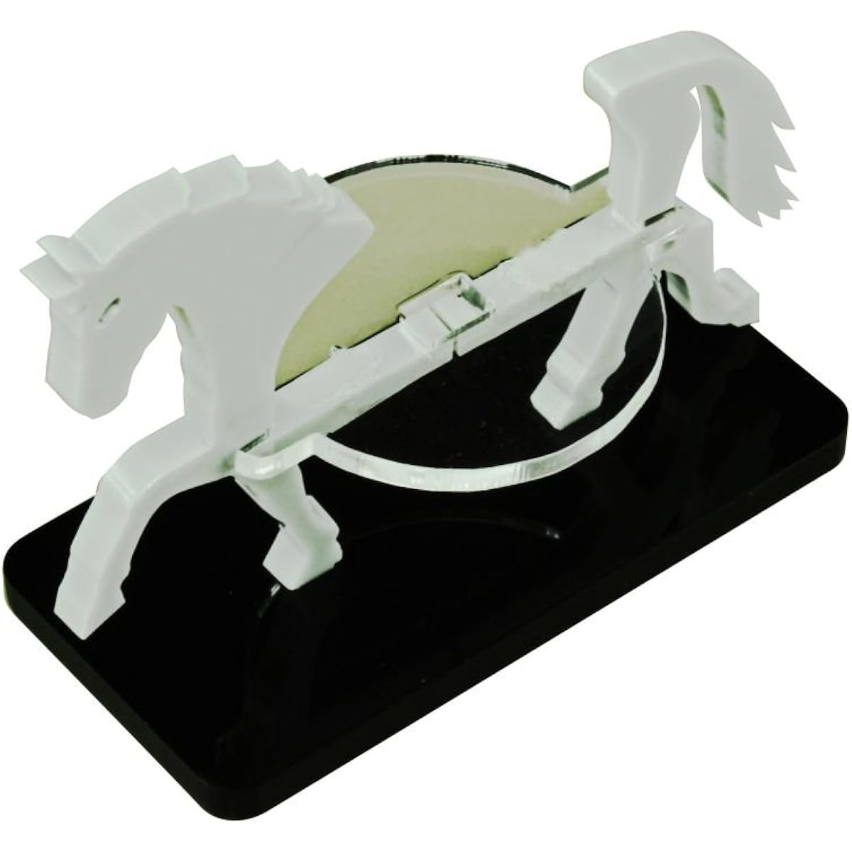 Horse, Character Mount Marker, Grey, 25x50mm Base (1)