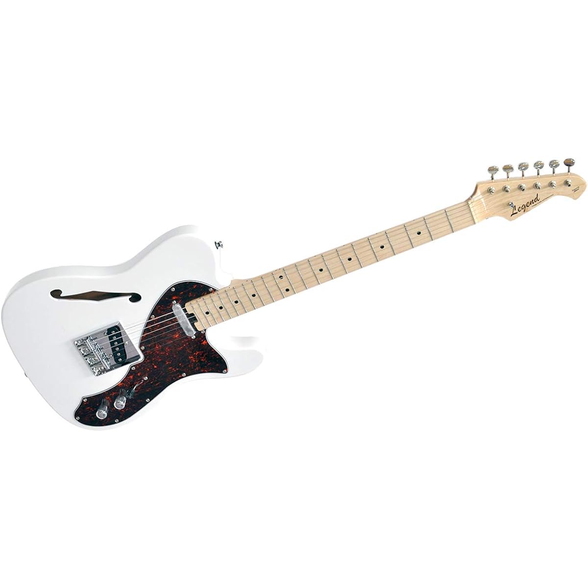 LEGEND Electric Guitar LTE-69TL/TT White w/Tortoise PG