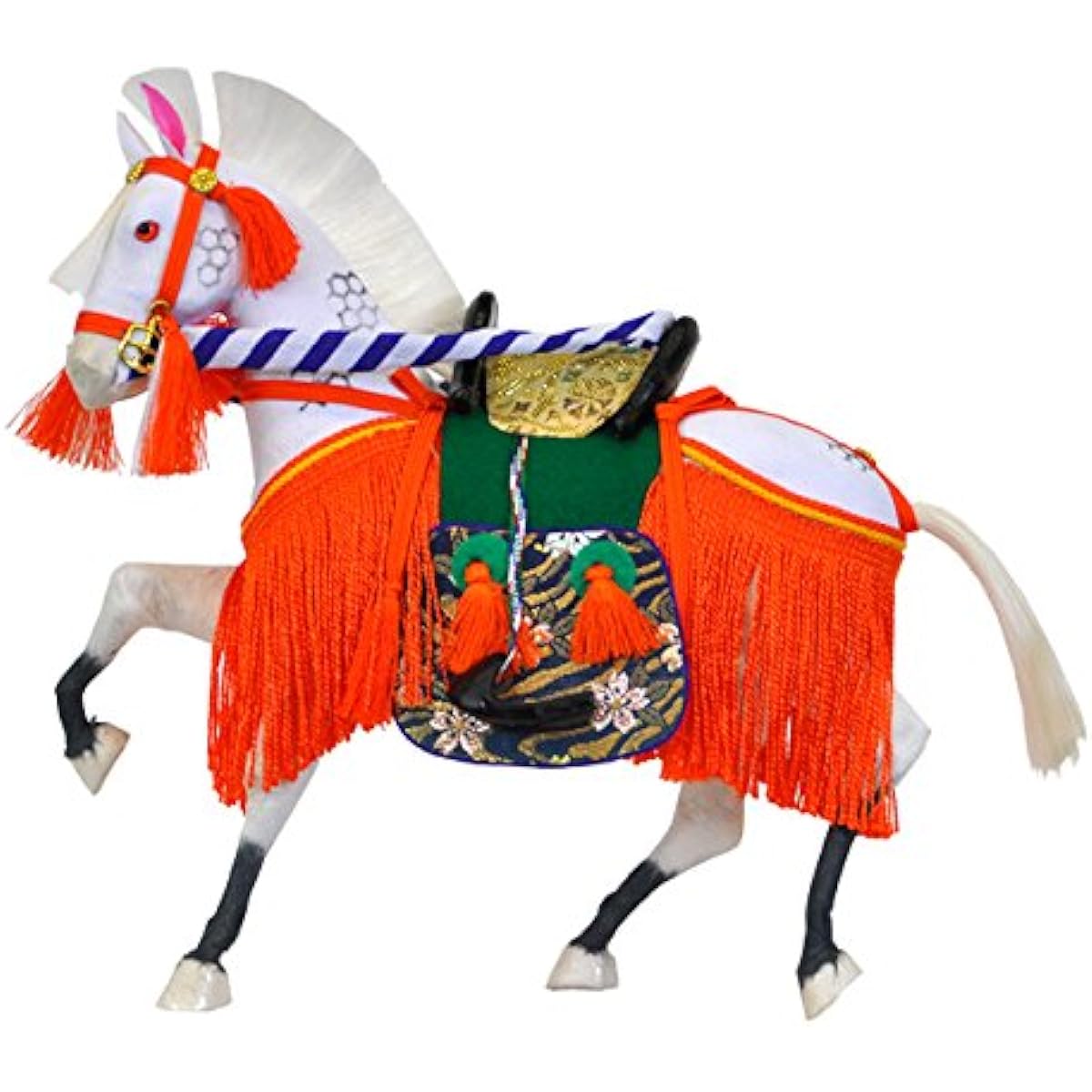 [May Doll] [Horse Decoration] Half Chirimen No. 8 A dynamic horse decoration that looks as if it could take off at any moment [D152]