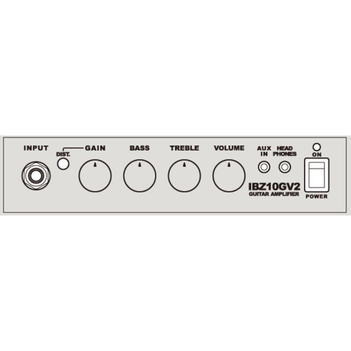 Ibanez 10W practice amplifier for electric guitar IBZ10GV2
