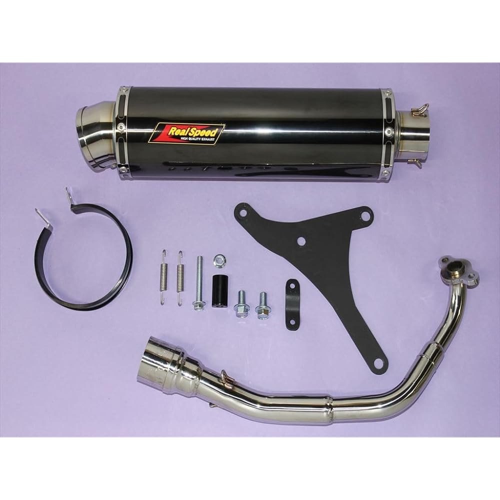 Realspeed Honda Dio110 Dio 110 (2BJ-JK03) Bike Muffler Cougar Stainless Steel Black Color Muffler RSP-CGA-013