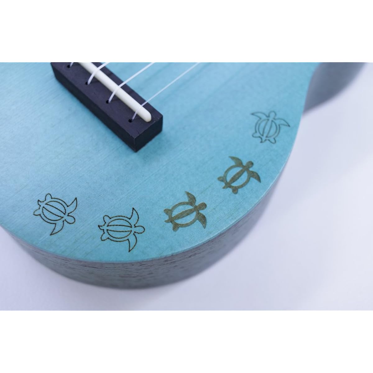 iUke Piccolo Kulele Honu Design Marine Blue IUKE-M01-SLB-T15