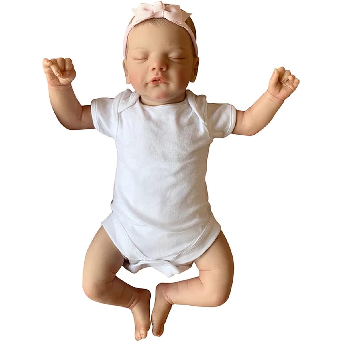 Lonian 49cm Newborn Baby Size Lifelike Reborn Doll Sleeping Hand-painted Doll (3415)