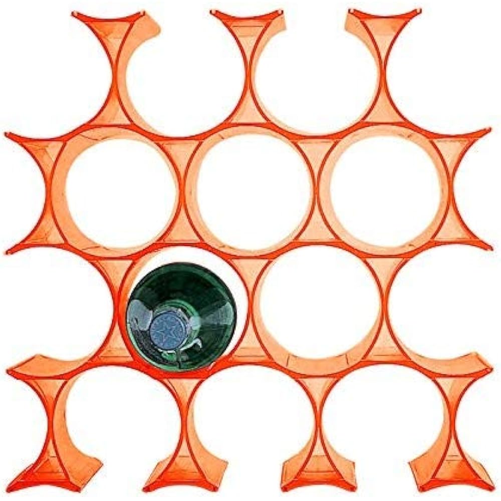Kartell Rack Orange W5.7/D14.5/H9.5cm (Parts) Infinity SFAC-K7680-4Z 16 pieces 16 piece set [Authentic product from domestic sole agent]