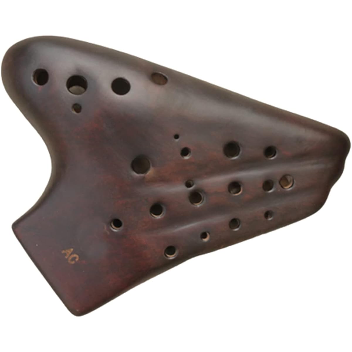 Good Sound 3 Pipe Alto C Ocarina Flute Smoke Burn Multi-Chamber 3 Pipe AC Tone Ocarina Ocarina Musical Instrument