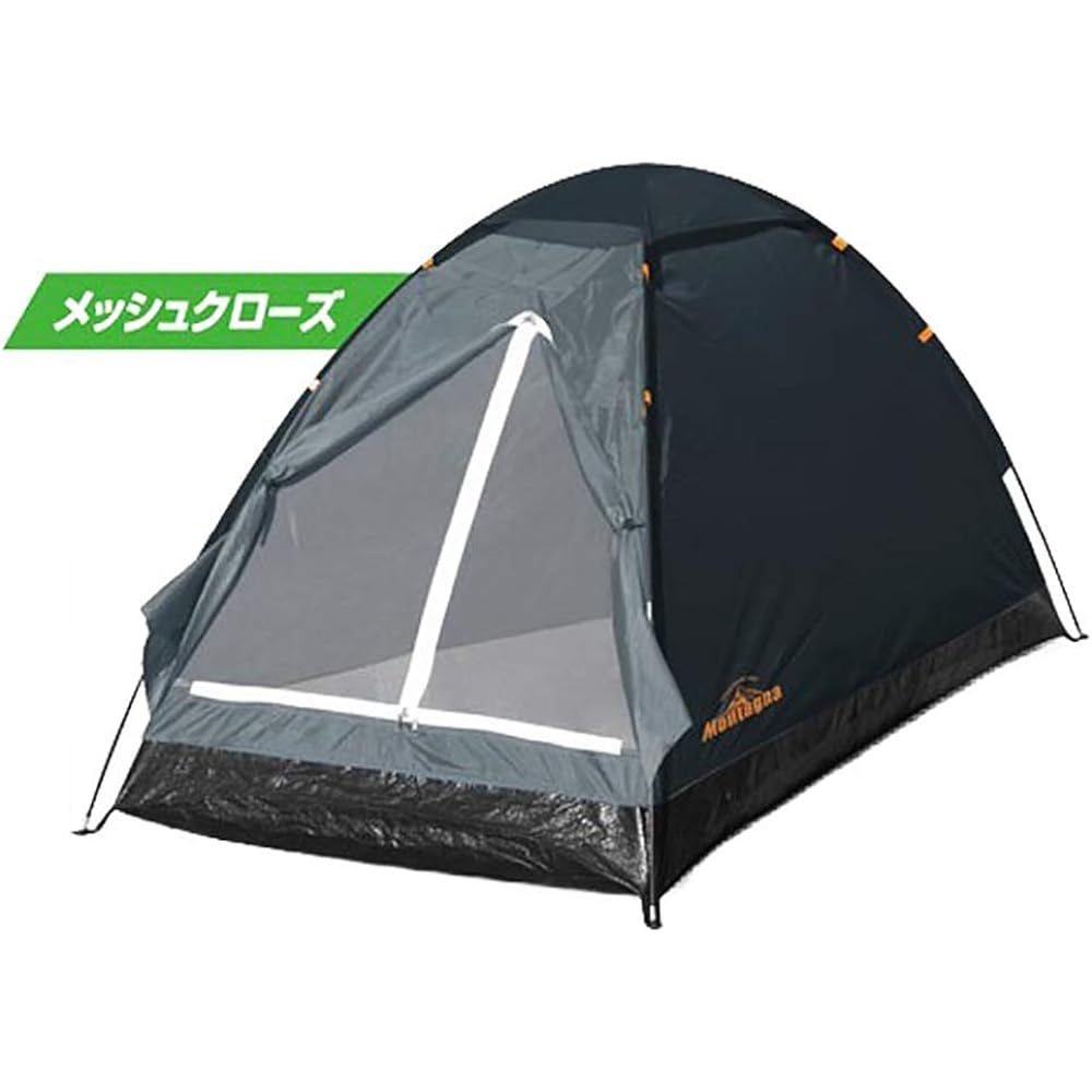 Hack Assembly Type Single Person Dome Tent Single Person Tent Easy to Assemble Compact Storage Bag Included Outdoor Camping Black Body: W95 x D195 x H90cm Package: W60 x D10 x H12cm