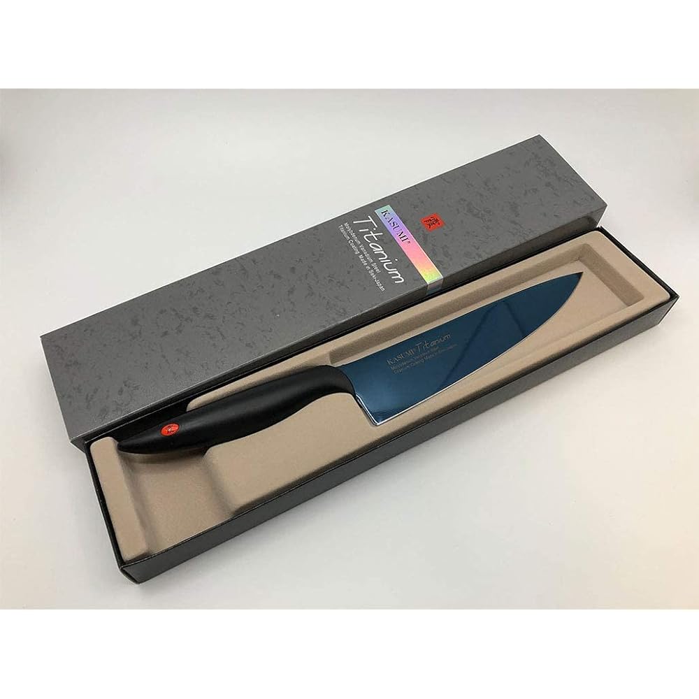 KASUMI SUMIKAMA Blue Titanium Coated Knife (Sword-shaped Knife 200mm)