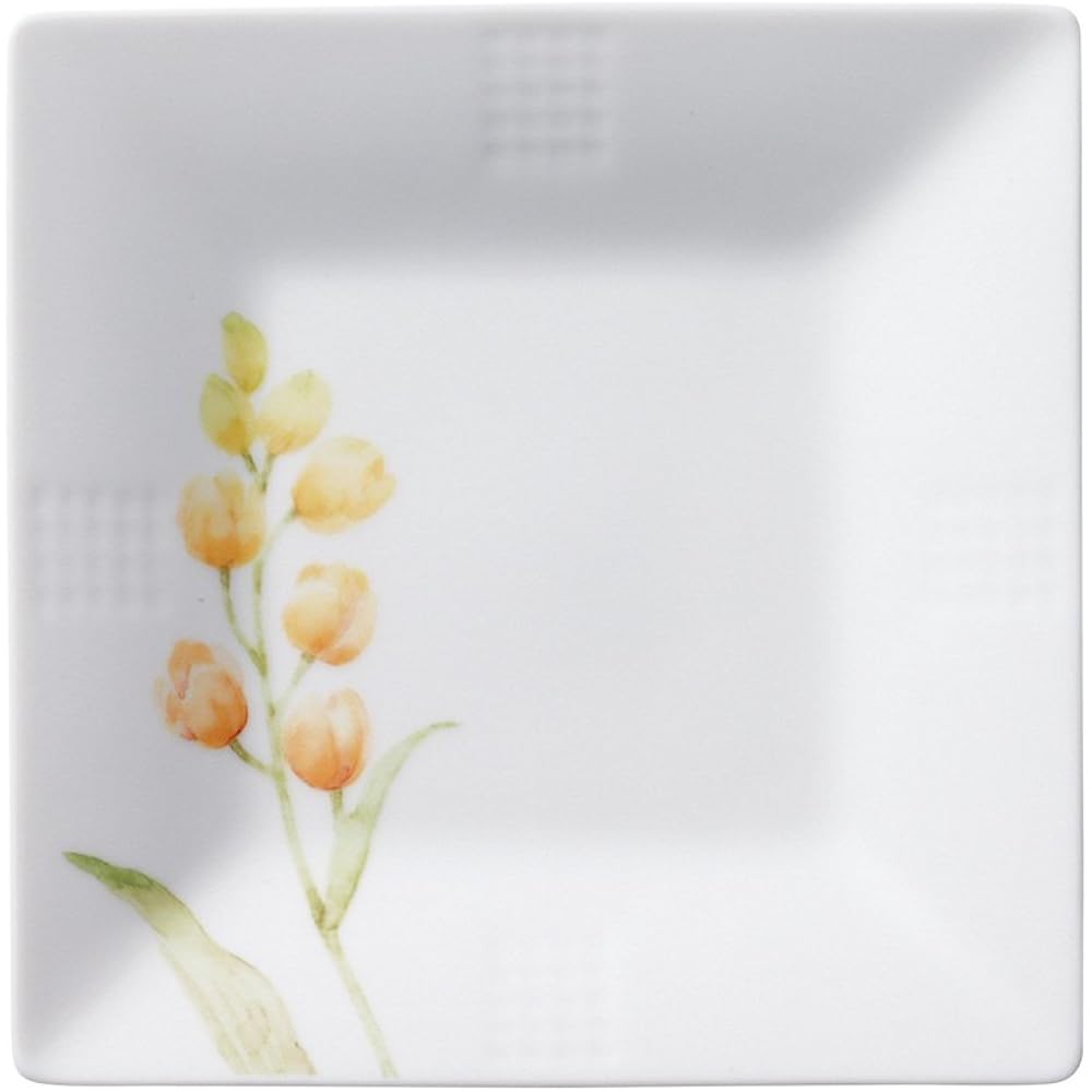 Noritake Square Plate (Picture Change Set) 15cm Azuma no Michi Microwave Safe Dishwasher Safe 5 Pieces Fine Porcelain F10194/1654-15