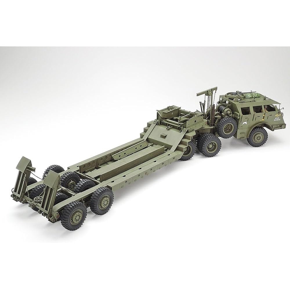 Tamiya 1/35 Military Miniature Series No.230 US Army 40 Ton Tank Carrier Dragon Wagon Plastic Model 35230 Green